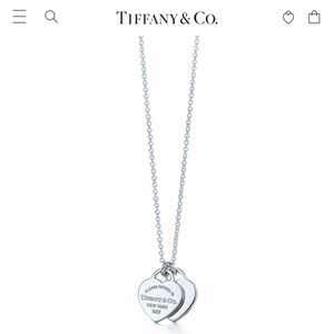 Return to Tiffany Mini Double Heart Tag Pendant